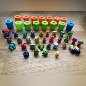 Lot of Trash Pack toys + Mighty Beanz + GoGo Crazy Bones Y2K 2000s toys